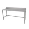 TABLE ADOSSEE EN INOX
