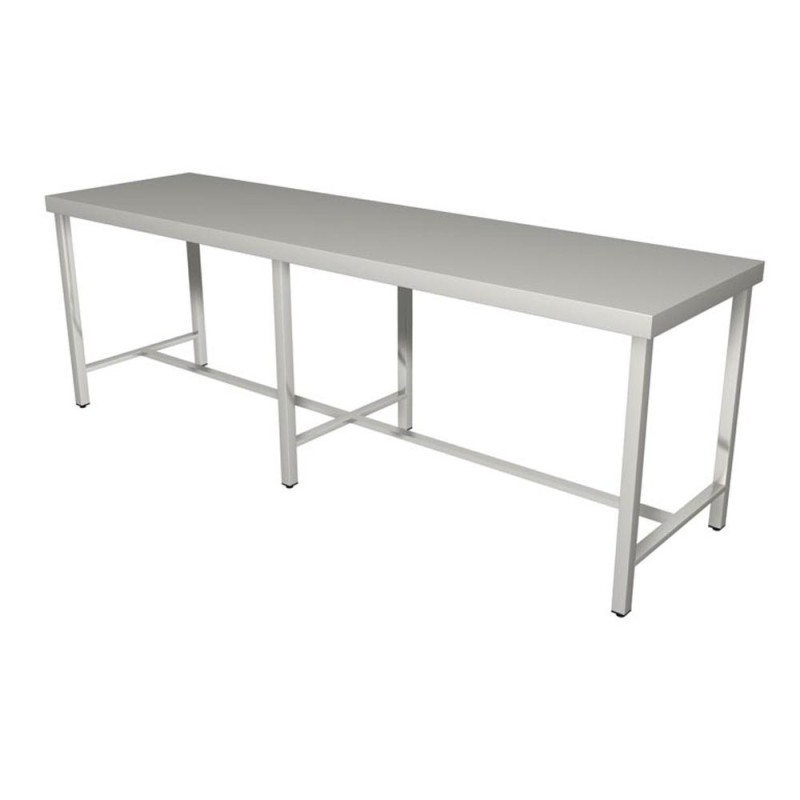 TABLE CENTRALE EN INOX