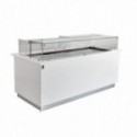 COMPTOIR VITRINE VENTILE DIM 1,59m - DESSUS CORIAN