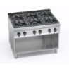 FOURNEAU 6 FEUX /PLACARD OUVERT