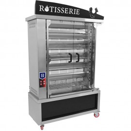 ROTISSOIRE A GAZ INOX A 6 BROCHES