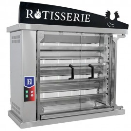 ROTISSOIRE A GAZ INOX A 4 BROCHES